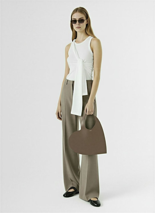 Coperni Draped cotton blend tank top