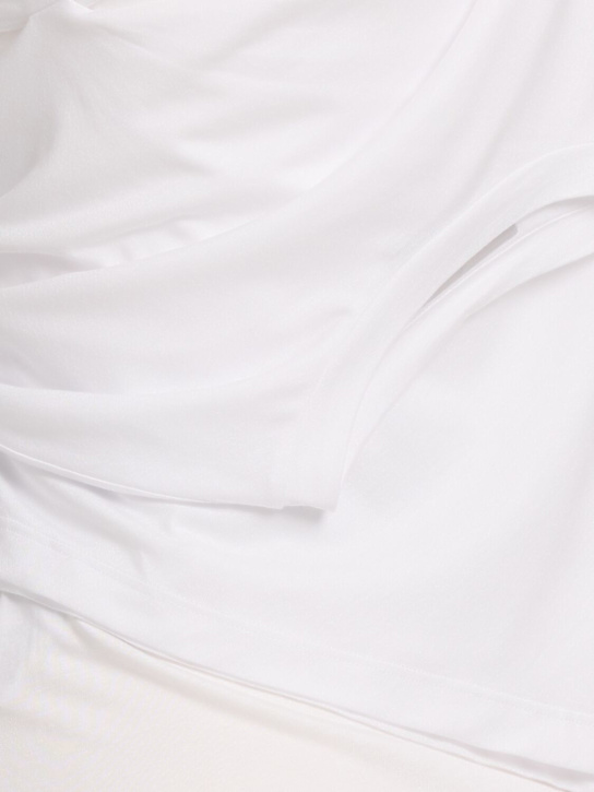 Coperni Draped cotton blend tank top