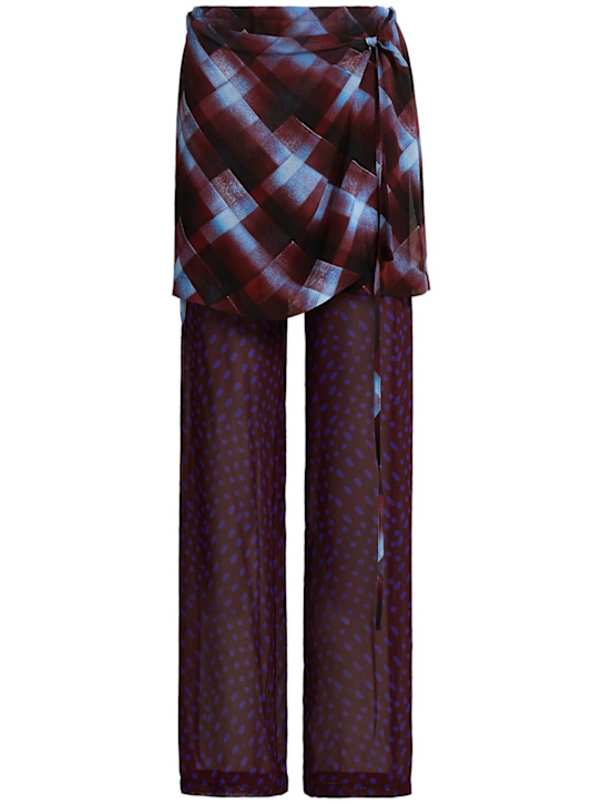 Dries Van Noten Pritty viscose skirt pants