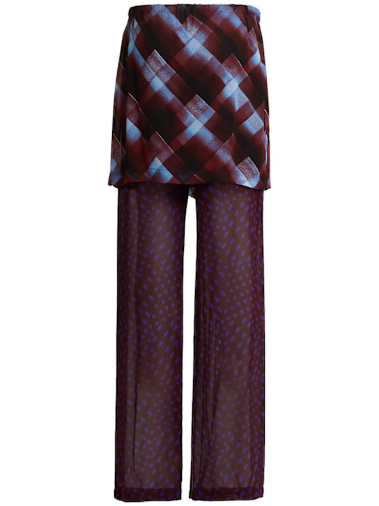 Dries Van Noten Pritty viscose skirt pants