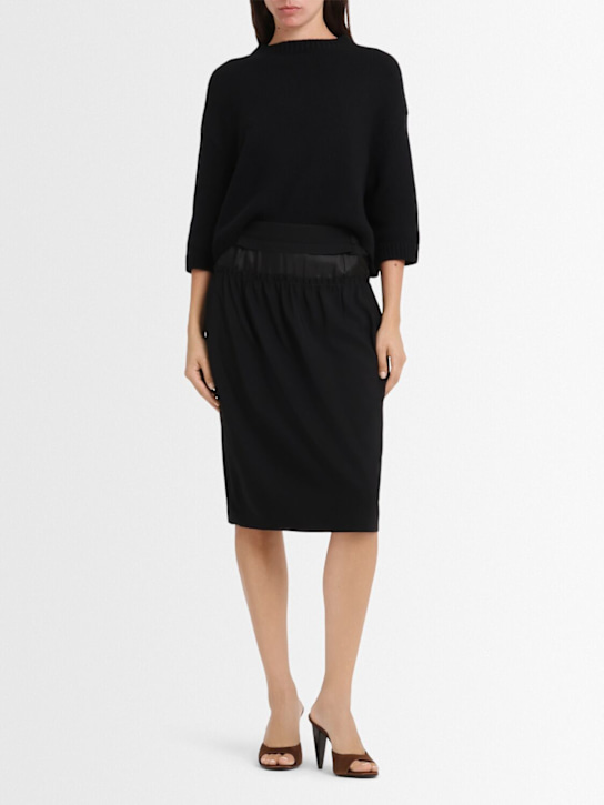 Maison Margiela Envers satin midi skirt