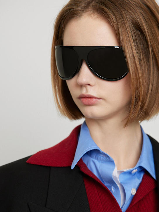 Miu Miu Mask oversize acetate sunglasses