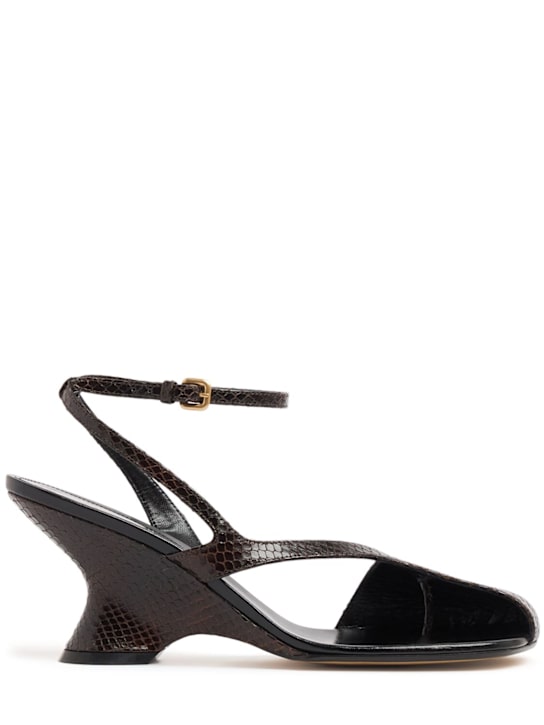 Dries Van Noten 65mm Python printed heeled sandals