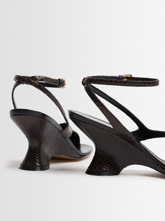 Dries Van Noten 65mm Python printed heeled sandals