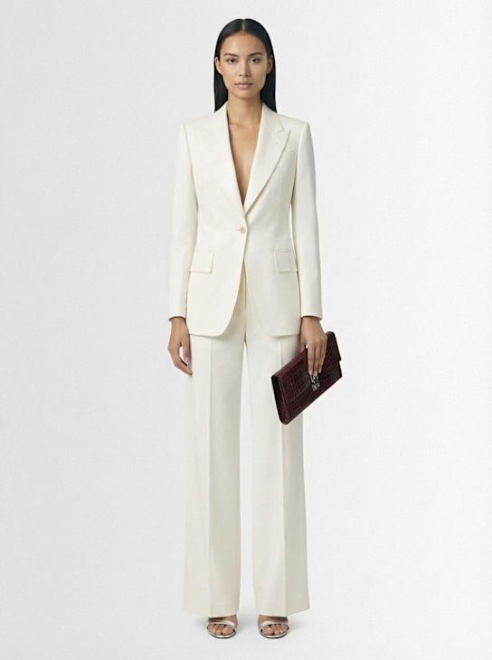 Tom Ford Fluid viscose & silk twill flared pants