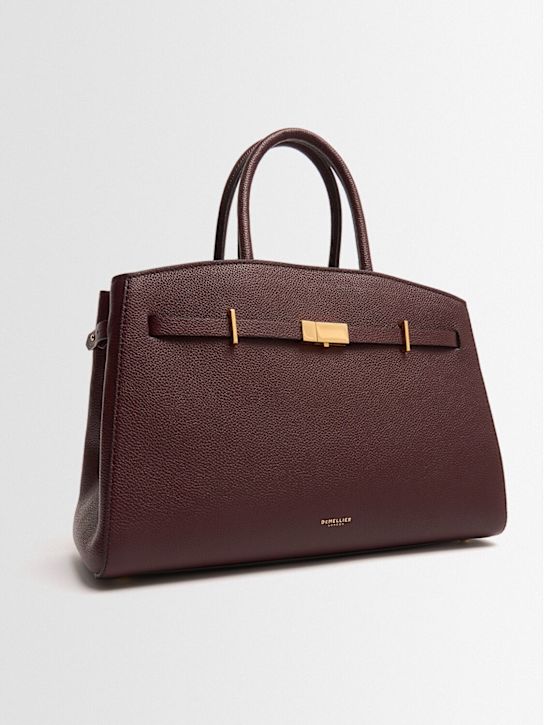 DeMellier The Midi Hudson grain leather bag