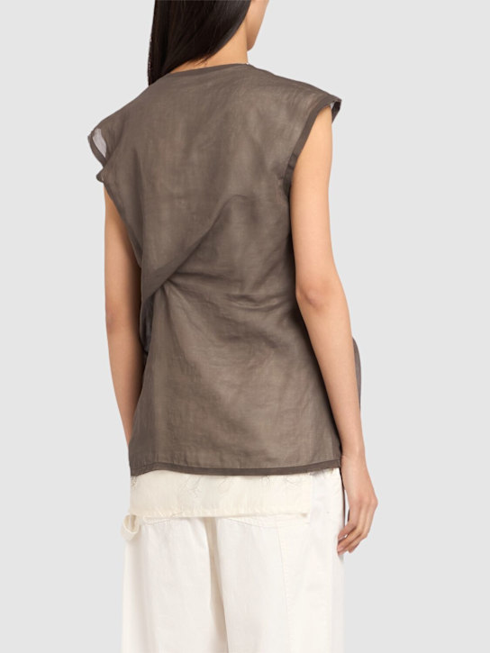 The Row Inawa draped cotton organza top 3 The Row Inawa draped cotton organza top