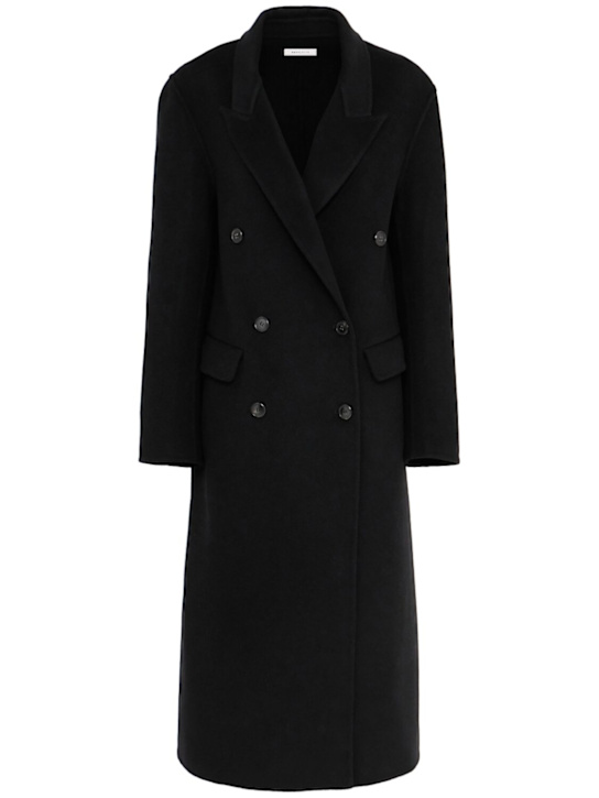 Annagreta Bianca double breasted wool blend coat