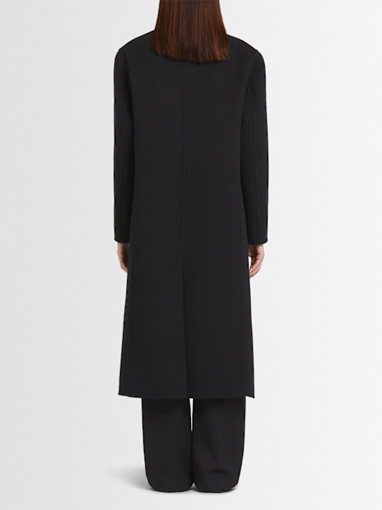 Annagreta Bianca double breasted wool blend coat