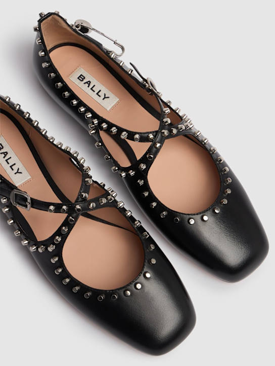 Bally 10mm Beliska studded leather flats