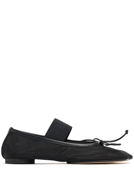 MM6 Maison Margiela 10mm Anatomic mesh ballerina flats
