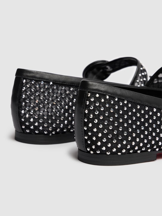 Christian Louboutin 10mm Mamastrapitina crystal flats