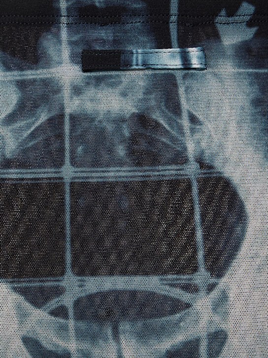 Jean Paul Gaultier Squeletor printed mesh long skirt 5 Jean Paul Gaultier Squeletor printed mesh long skirt