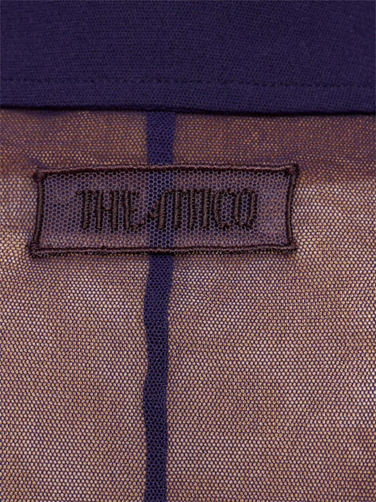 The Attico Stretch tulle mini shirt dress 5 The Attico Stretch tulle mini shirt dress