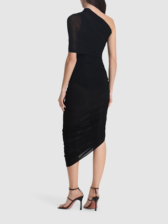 Magda Butrym Draped jersey one sleeve midi dress 3 Magda Butrym Draped jersey one sleeve midi dress