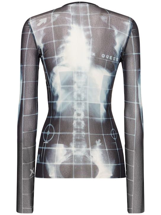 Jean Paul Gaultier Squeletor printed mesh long sleeve top 4 Jean Paul Gaultier Squeletor printed mesh long sleeve top