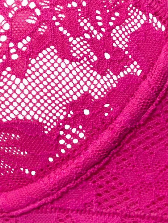 Fleur Du Mal Le Stretch lace & silk demi bra