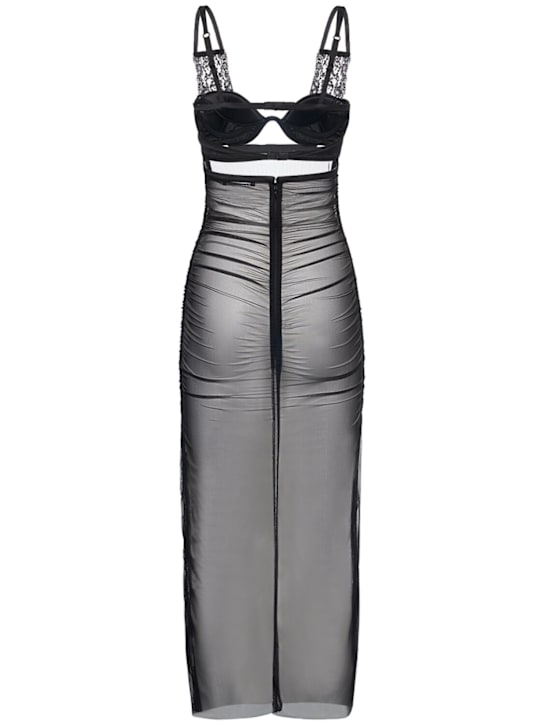 Dolce&Gabbana Stretch tulle midi dress 5 Dolce&Gabbana Stretch tulle midi dress