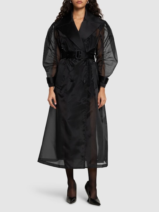 Dolce&Gabbana Long belted organza coat