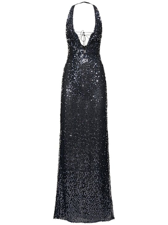 16arlington Eima sequined open back gown