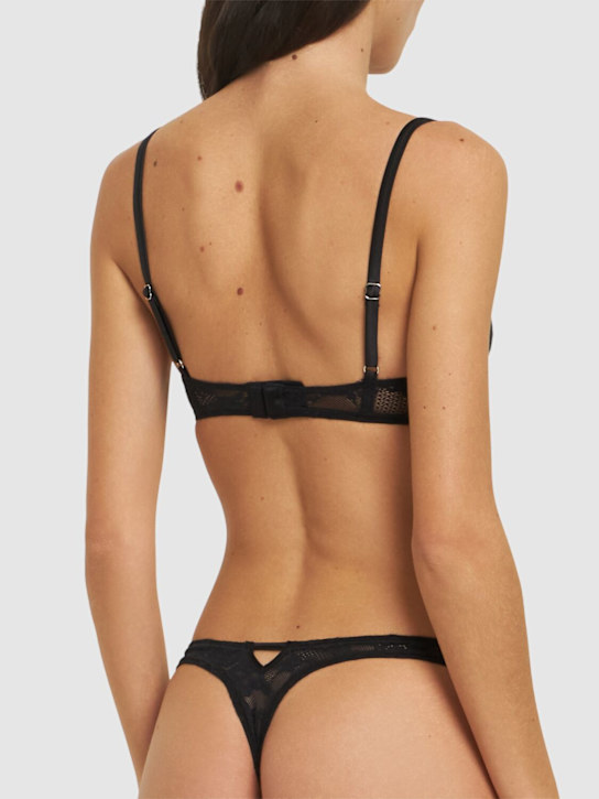 Fleur Du Mal Le Stretch lace & silk demi bra 3 Fleur Du Mal Le Stretch lace & silk demi bra