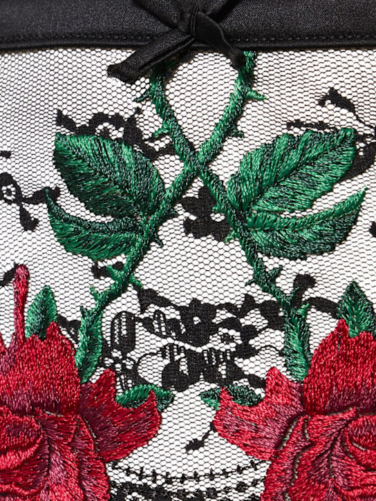 Fleur Du Mal Bleeding Rose embroidered garter 4 Fleur Du Mal Bleeding Rose embroidered garter