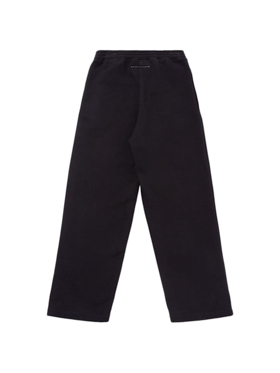 MM6 Maison Margiela Printed cotton bi-material sweatpants 3 MM6 Maison Margiela Printed cotton bi-material sweatpants