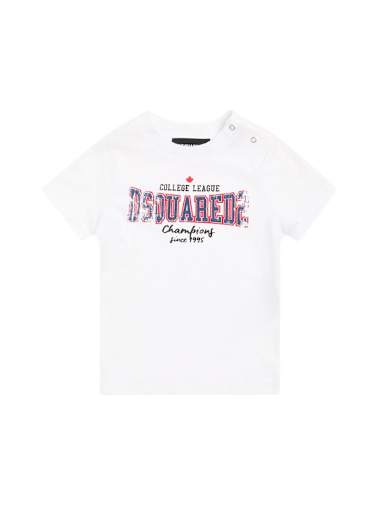 Dsquared2 Printed cotton jersey t-shirt