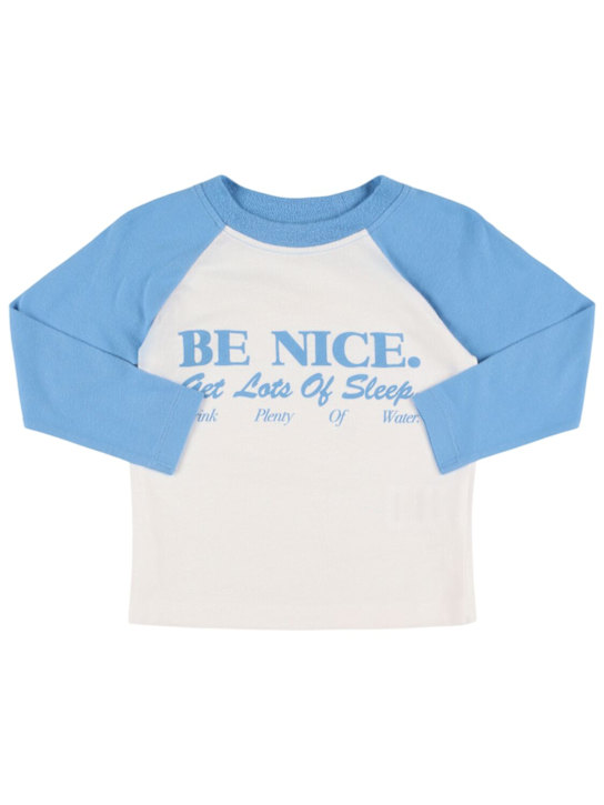 Sporty & Rich Be Nice long sleeve cotton t-shirt