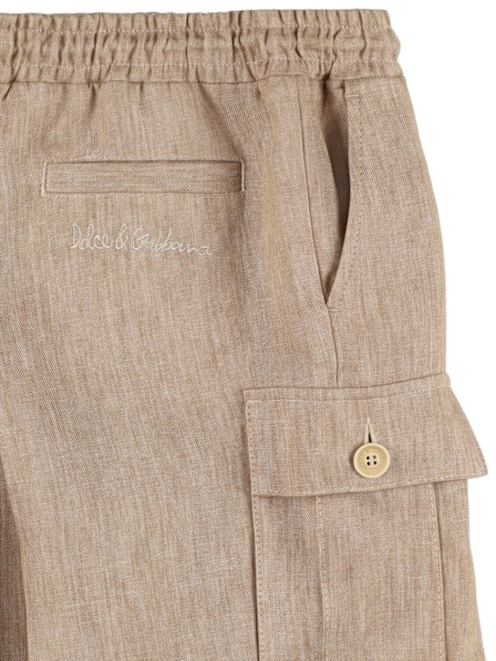 Dolce&Gabbana Linen cargo shorts