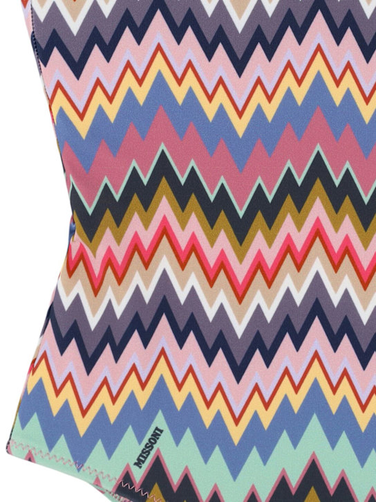 Missoni Printed poly one piece swimsuit