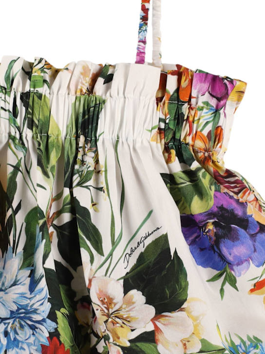 Dolce&Gabbana Printed cotton poplin top & shorts
