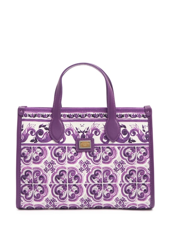 Dolce&Gabbana Printed cotton canvas bag