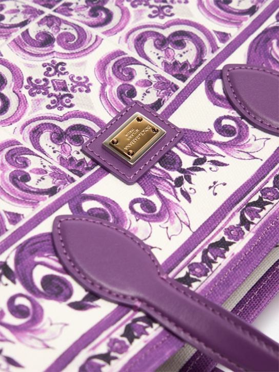 Dolce&Gabbana Printed cotton canvas bag