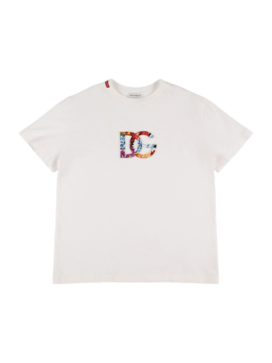 Dolce&Gabbana Embroidered cotton jersey t-shirt