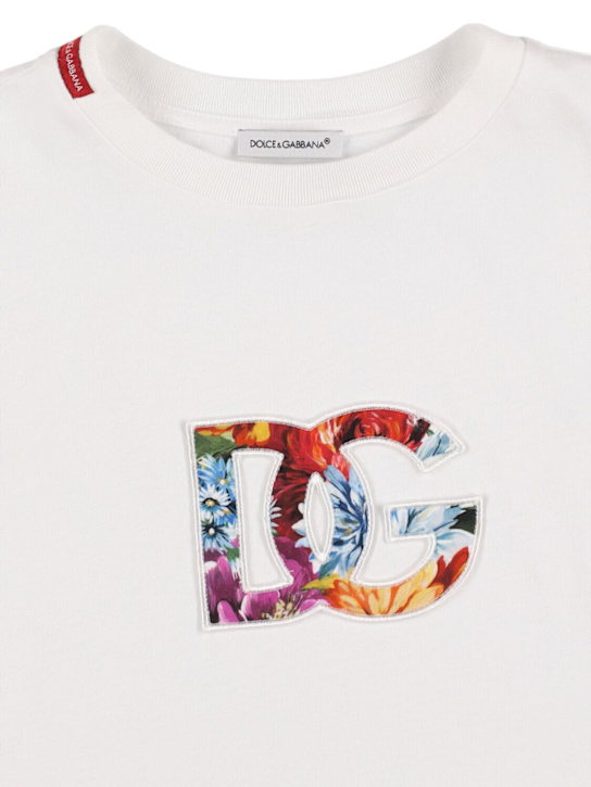 Dolce&Gabbana Embroidered cotton jersey t-shirt