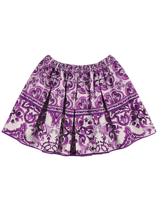 Dolce&Gabbana Printed cotton skirt