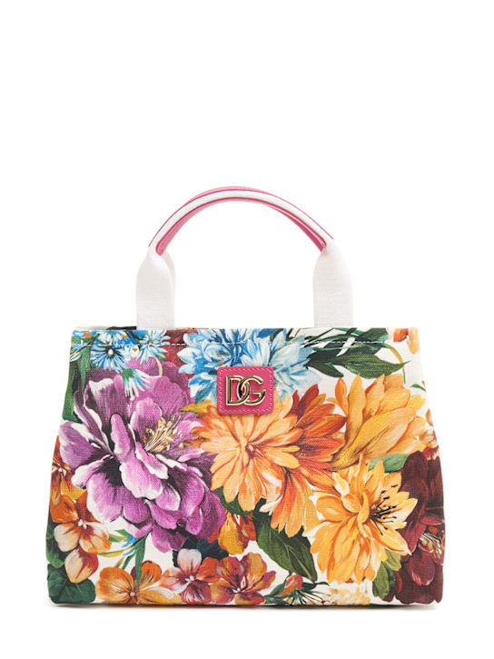 Dolce&Gabbana Printed cotton canvas bag