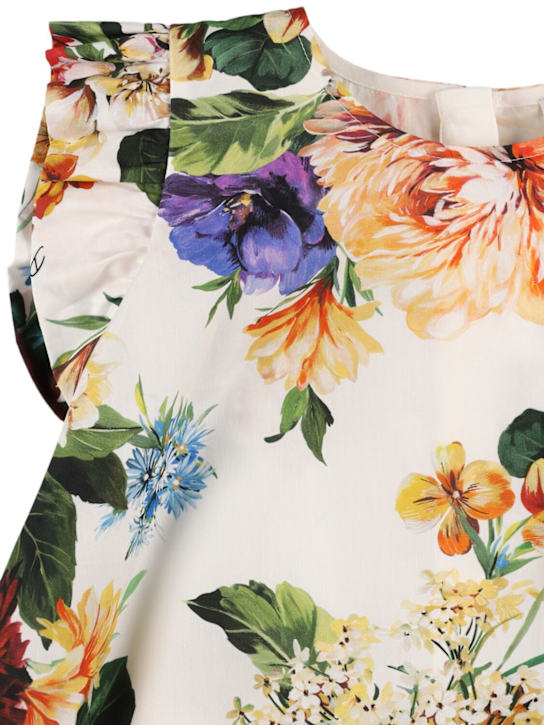 Dolce&Gabbana Printed cotton poplin dress