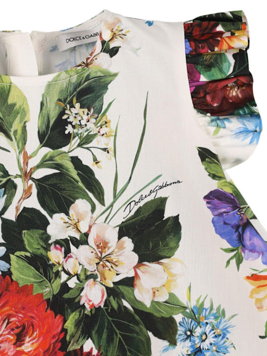 Dolce&Gabbana Printed cotton poplin dress