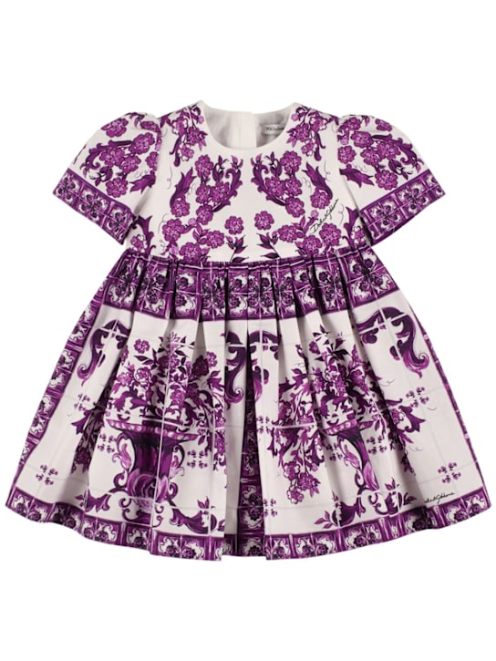 Dolce&Gabbana Printed cotton poplin dress