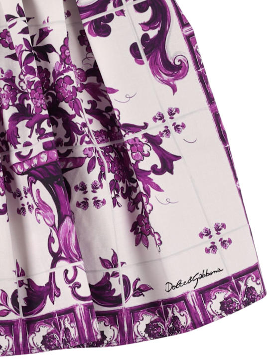 Dolce&Gabbana Printed cotton poplin dress