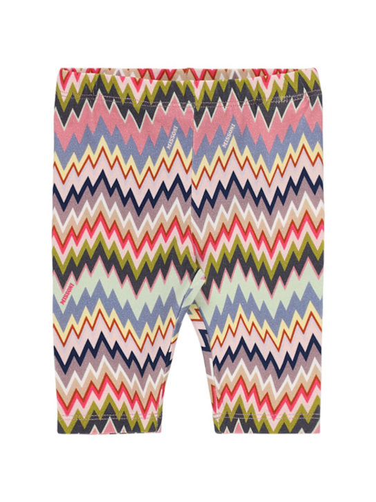 Missoni Printed cotton blend jersey leggings