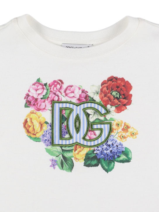 Dolce&Gabbana Embroidered cotton t-shirt w/ knot