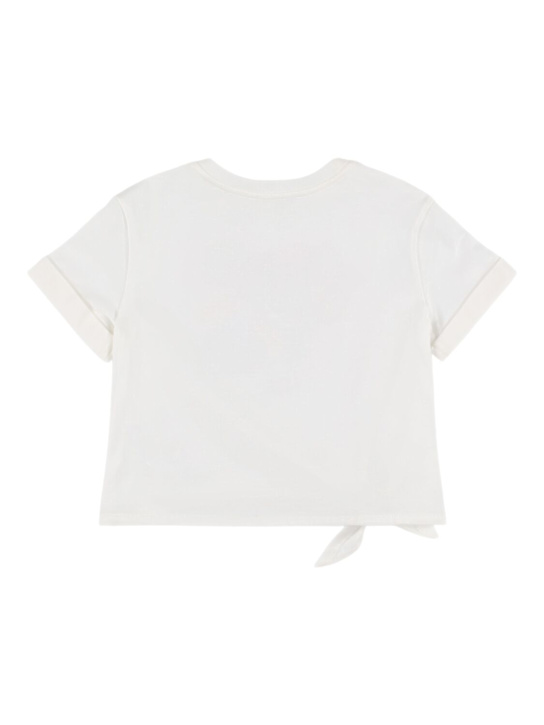 Dolce&Gabbana Embroidered cotton t-shirt w/ knot 3 Dolce&Gabbana Embroidered cotton t-shirt w/ knot