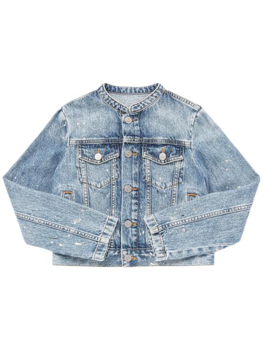 MM6 Maison Margiela Printed cotton denim jacket
