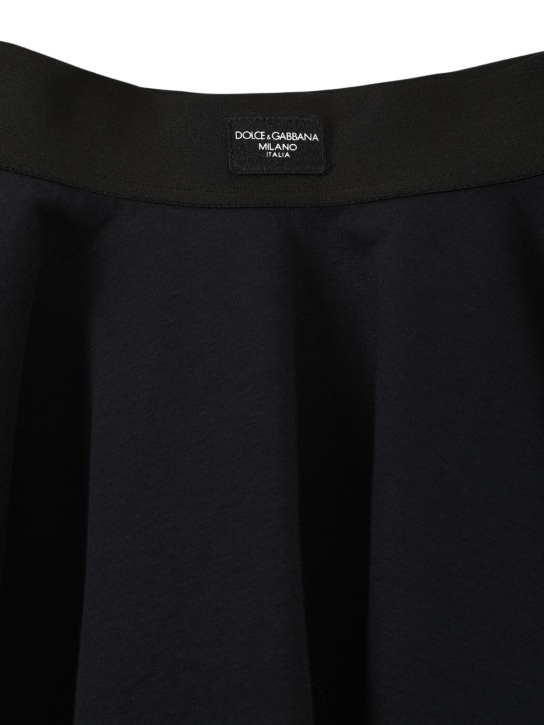 Dolce&Gabbana Cotton mini skirt w/logo
