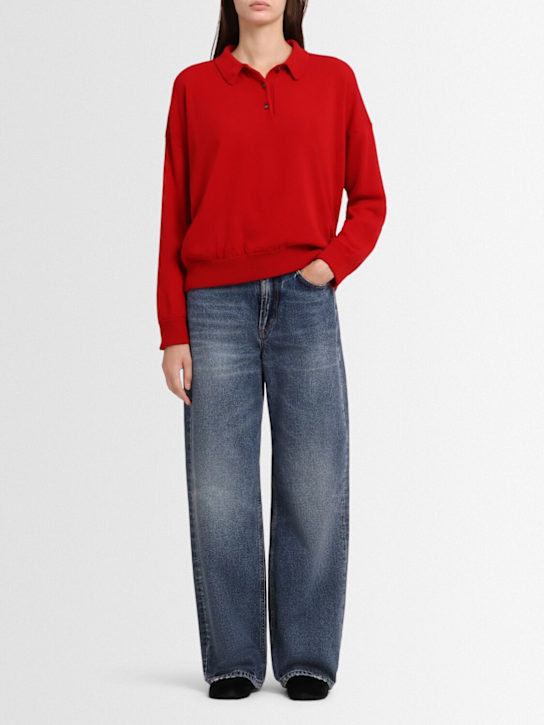 Annagreta Editta wool knit polo