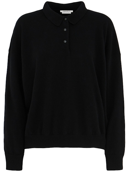Annagreta Editta wool knit polo