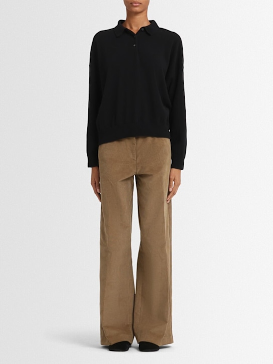 Annagreta Editta wool knit polo